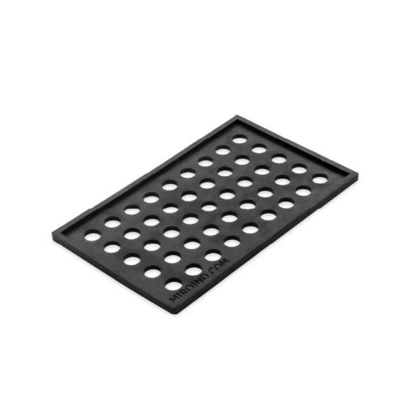 Rubber pad for rooftop pipe support bases