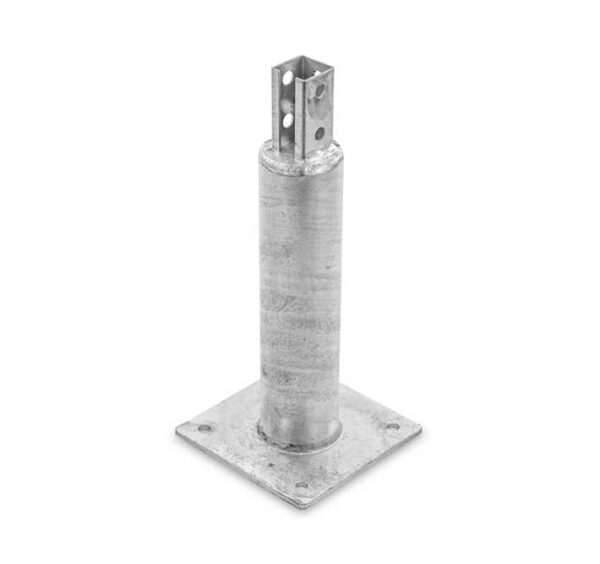 Stanchion rooftop anchor for wind and seismic