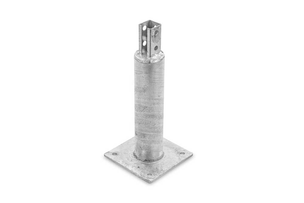 Stanchion rooftop anchor for wind and seismic