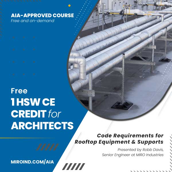 Free AIA Continuing Education Course by MIRO Industries