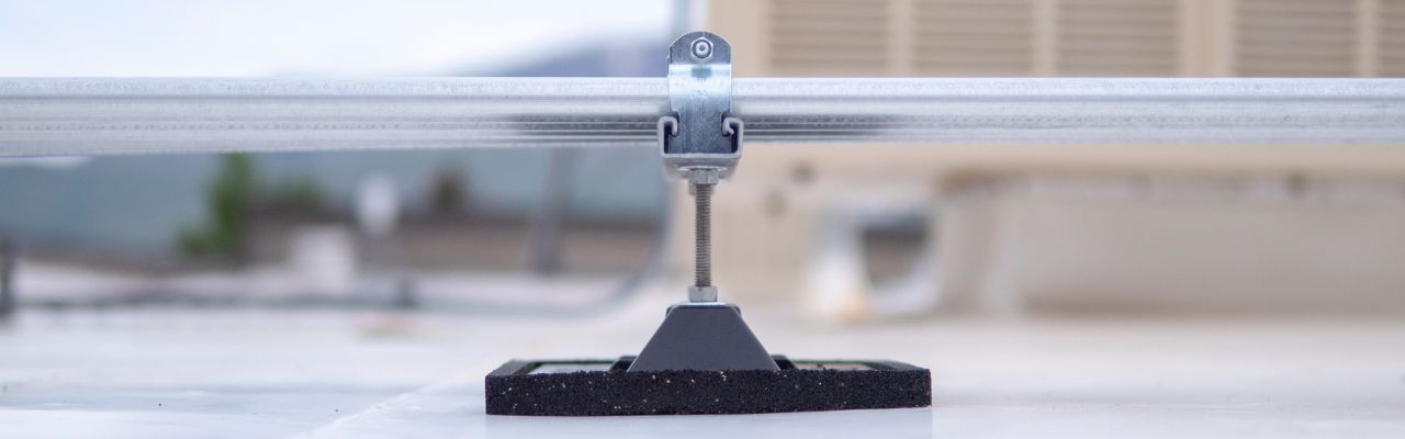 MIRO Strut pipe support for rooftop conduit