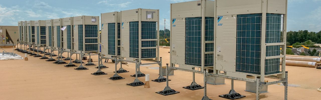 MIRO rooftop mechanical unit supports for HVAC