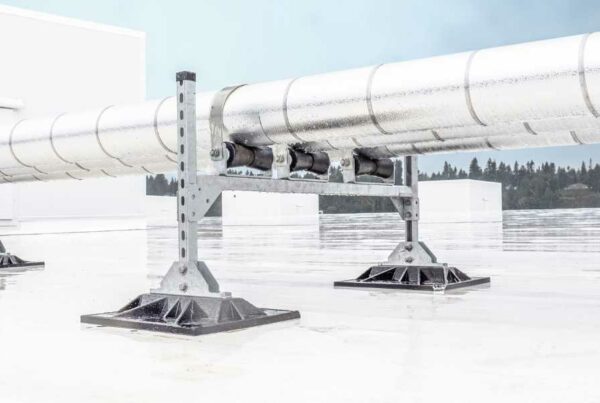 Dual Pipe Support For Rooftop Pipe Systems- PSE - 2-2