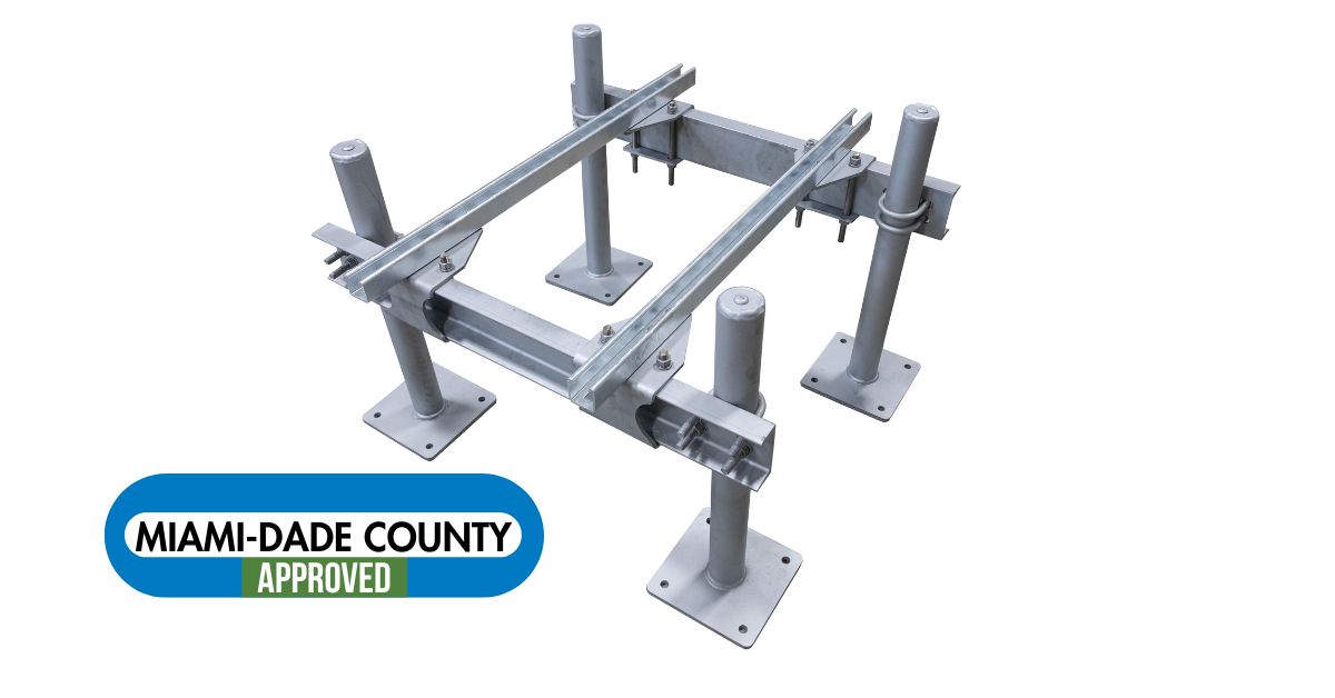 Miami Dade NOA mechanical equipment support stand