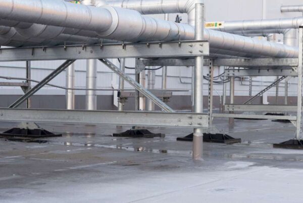 Engineered rooftop pipe supports for wind and seismic applications
