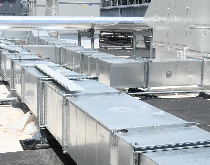 roof supports for ductwork