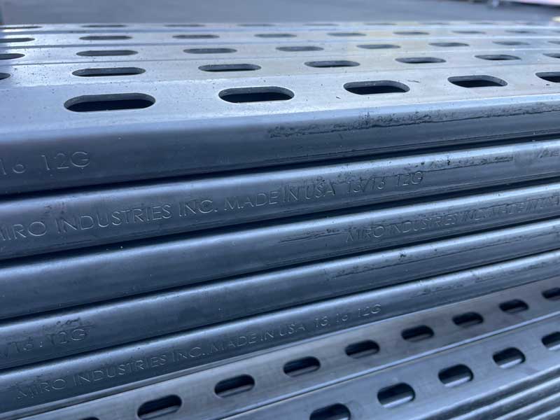 slotted strut channel cut to length