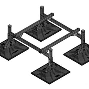 rail support stand