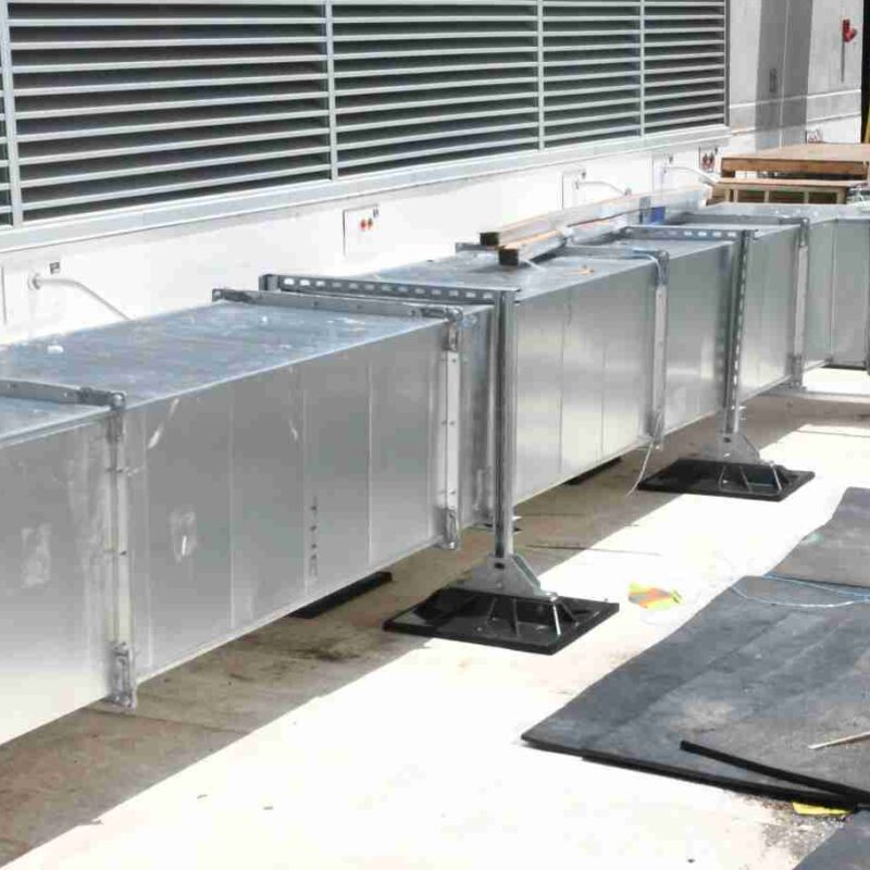 custom rooftop duct supports