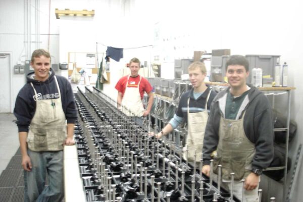 Jarrett and others assembling MIRO products