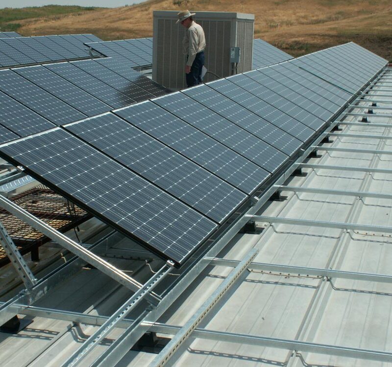 rooftop solar conduit and pipe supports